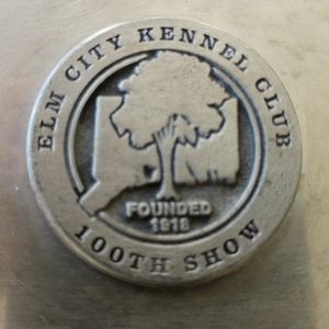 #6 Kennel Club New Haven 100yr Commemorative PEWTER Wine Coaster